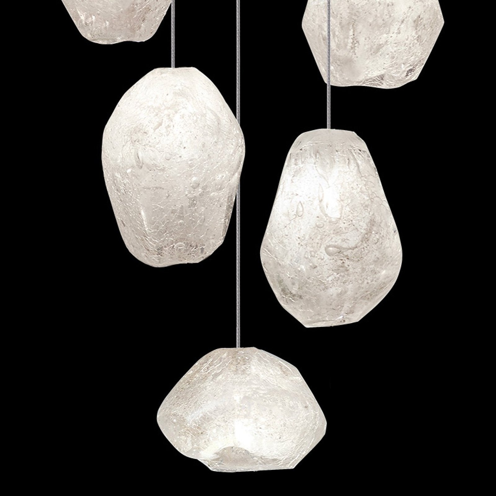 14-Inch Clear Quartz Glass Pendant