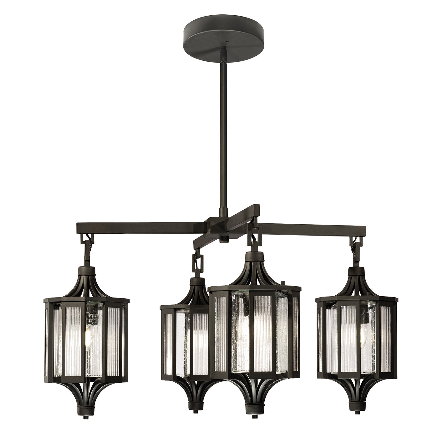 31-Inch Four-Lantern Outdoor Pendant / Default Title