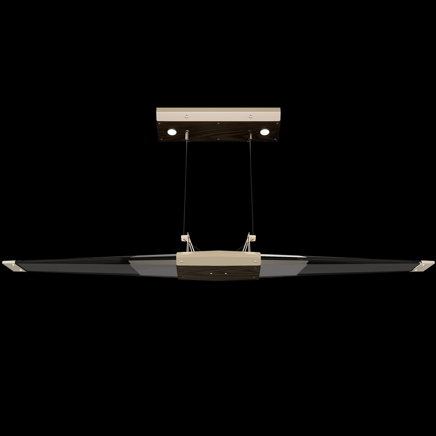 52.15-Inch LED Crystal Linear Pendant
