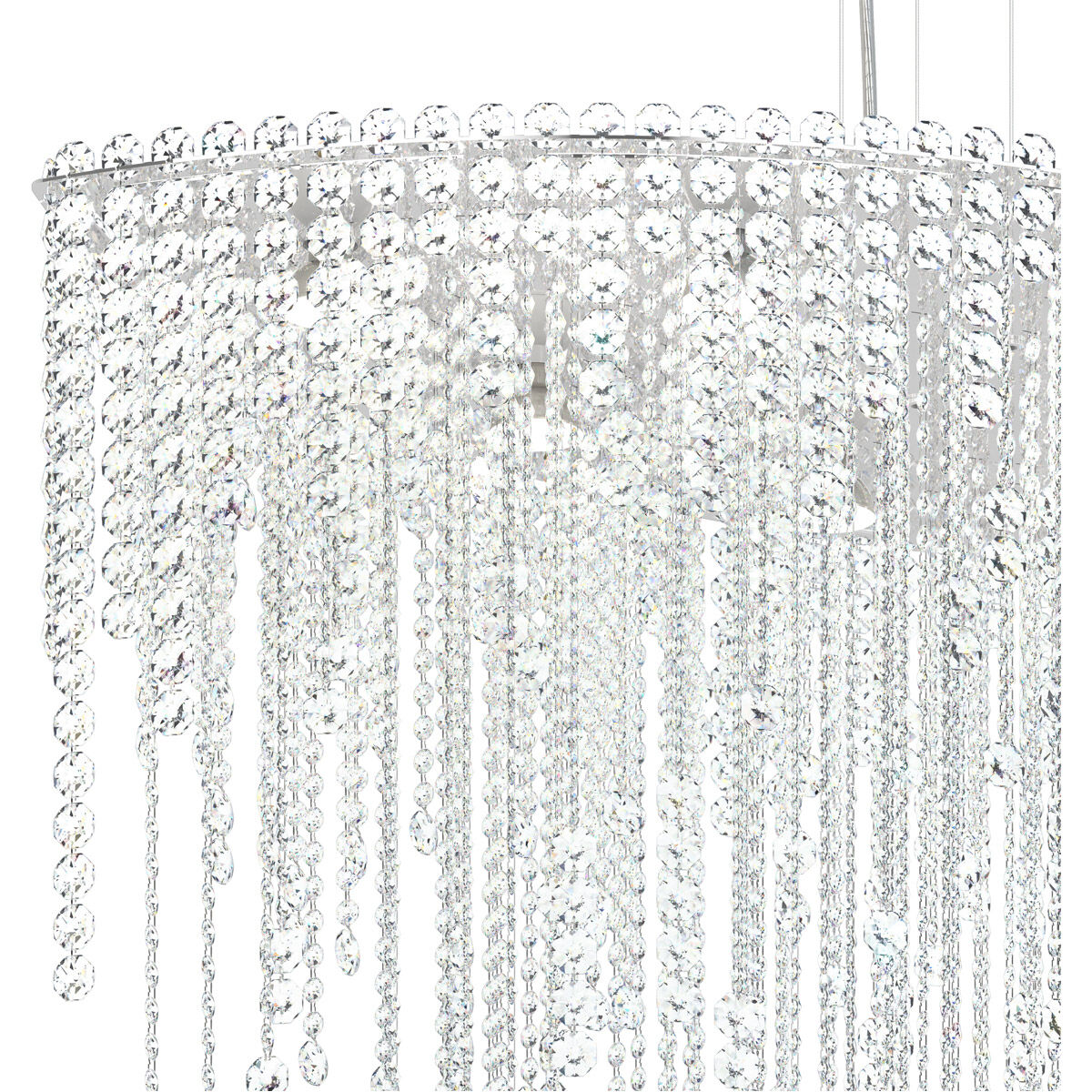 Crystal Strand Linear Pendant Light