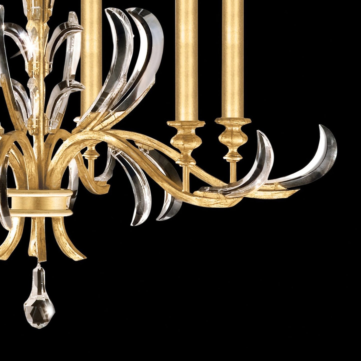 Fine Art Beveled Arcs 37" Chandelier / Silver