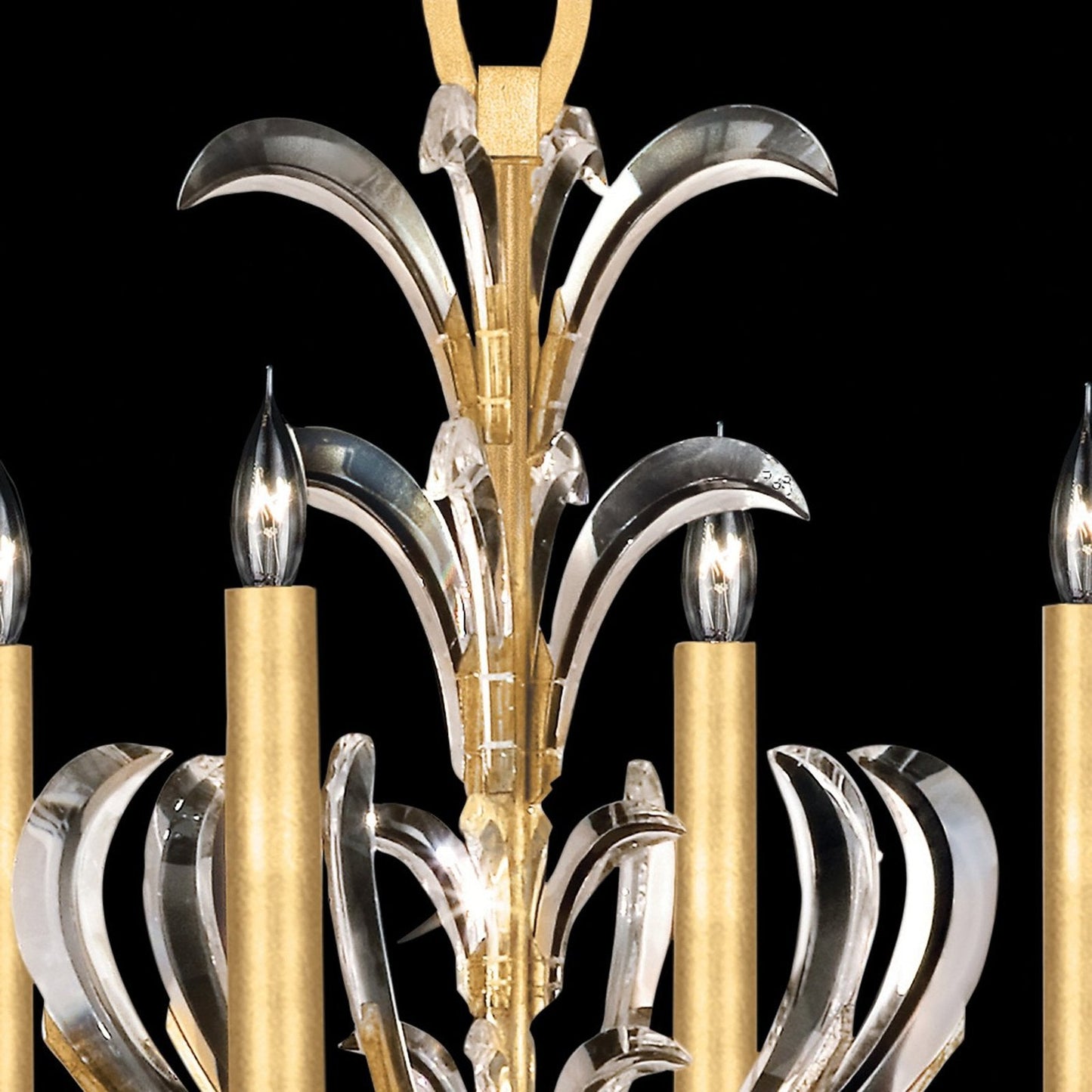 Fine Art Beveled Arcs 37" Chandelier / Muted Silver