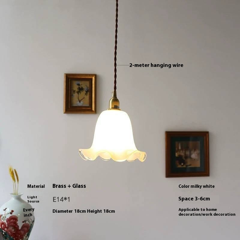 Floral Copper Adjustable Pendant Light / Three Colors / Copper