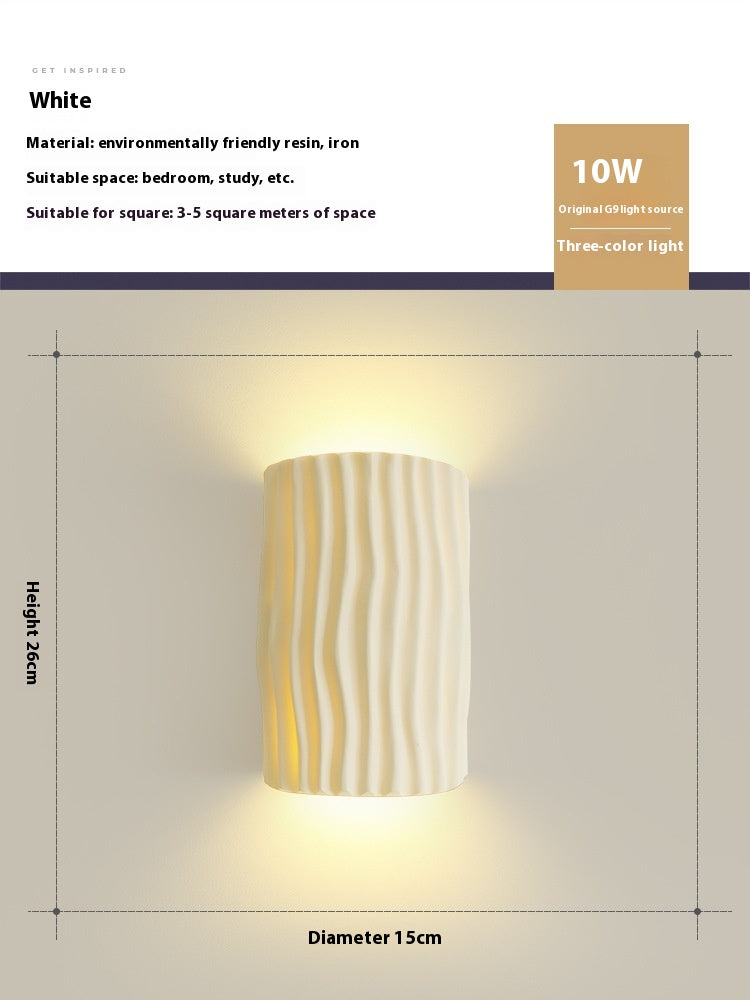 French Cream Resin Wall Light / Red Three Colors