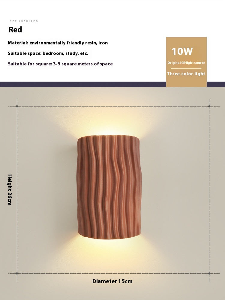 French Cream Resin Wall Light / Grass Green Three Colors