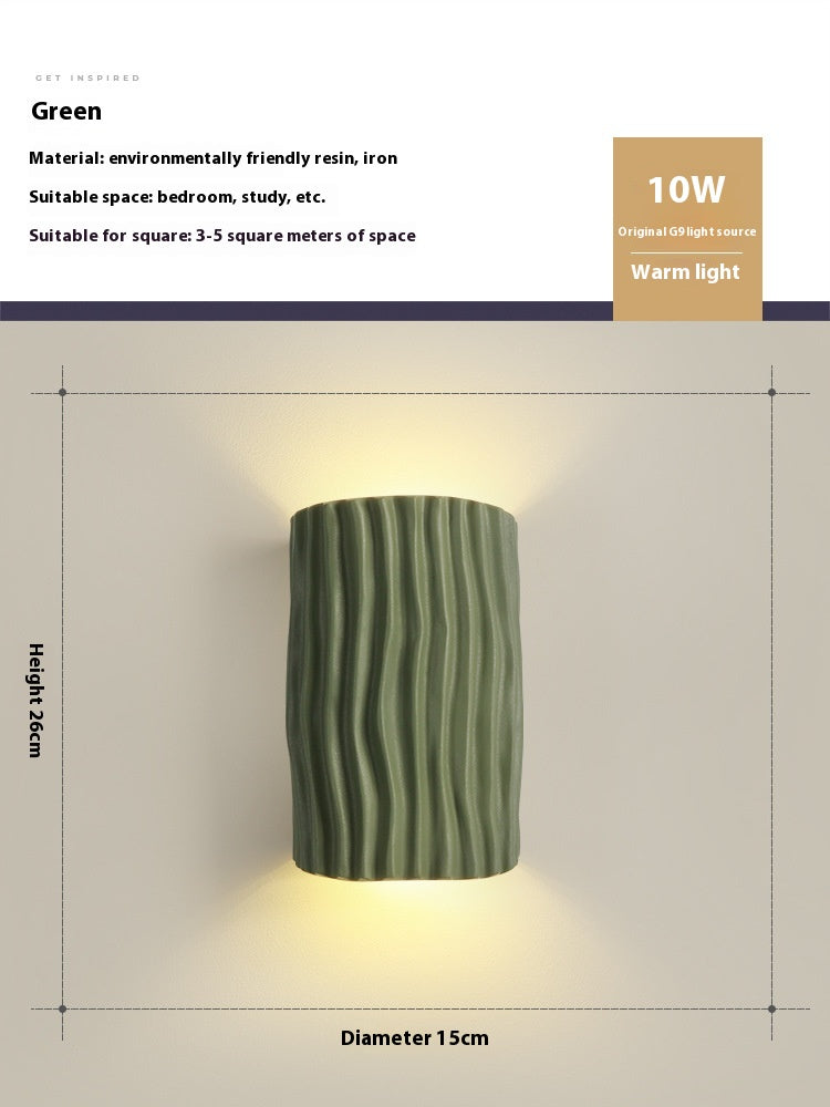 French Cream Resin Wall Light / Gray Three Colors
