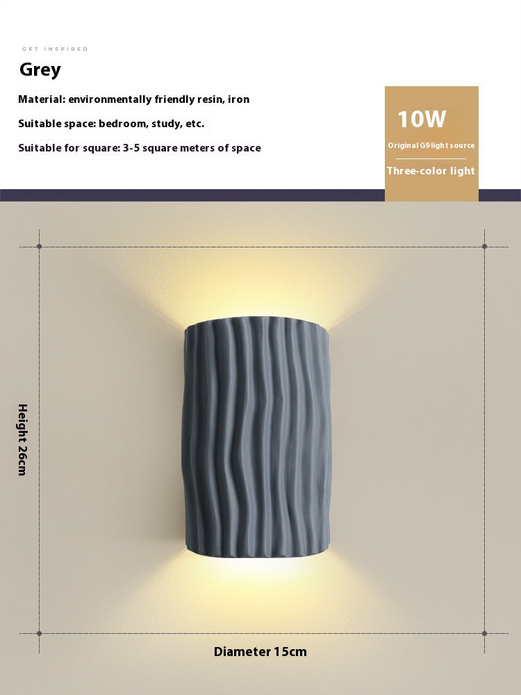 French Cream Resin Wall Light