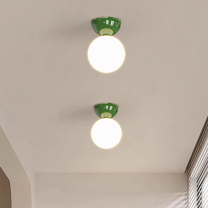 Modern Tricolour Hallway Wall Light / Red / Light Source Not Included