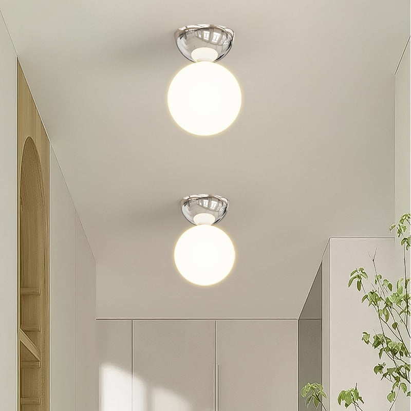 Modern Tricolour Hallway Wall Light / Green / Tricolor Light