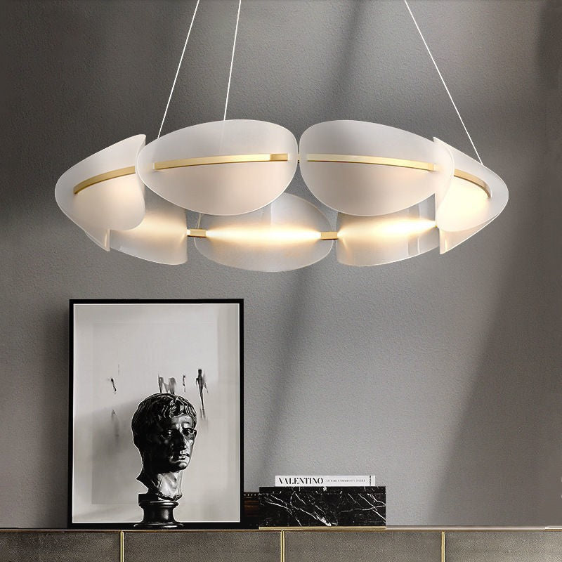 Nordic LED Ring Chandelier / Diameter 60cm / Three Colors