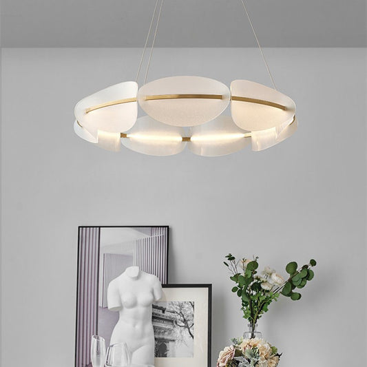 Nordic LED Ring Chandelier / Diameter 80cm / Three Colors