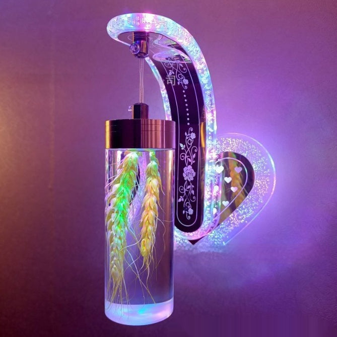 Oval Acrylic Crystal Wall Light / 20w / LC030050