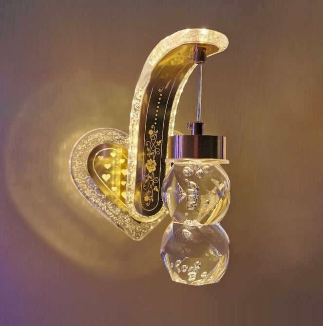 Oval Acrylic Crystal Wall Light / 20w / LC030139