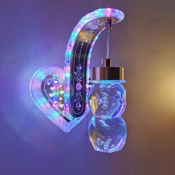 Oval Acrylic Crystal Wall Light / 20w / LC030140