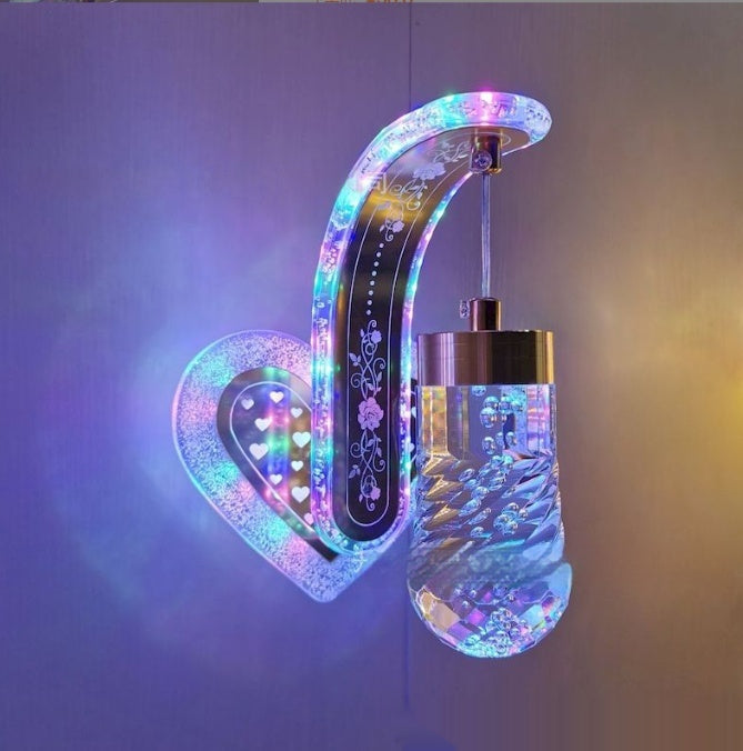 Oval Acrylic Crystal Wall Light / 20w / LC030141