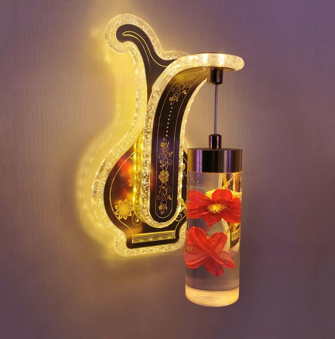 Oval Acrylic Crystal Wall Light / 20w / LC030092