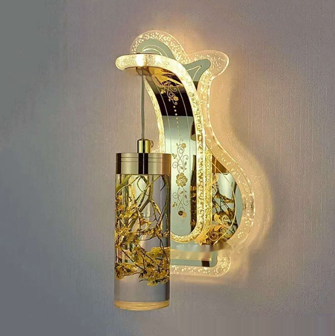 Oval Acrylic Crystal Wall Light / 20w / LC030096