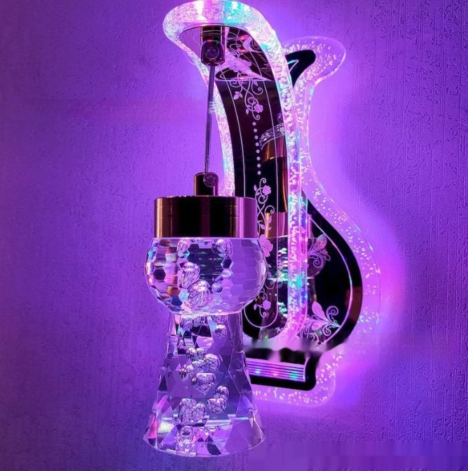 Oval Acrylic Crystal Wall Light / 20w / LC030137