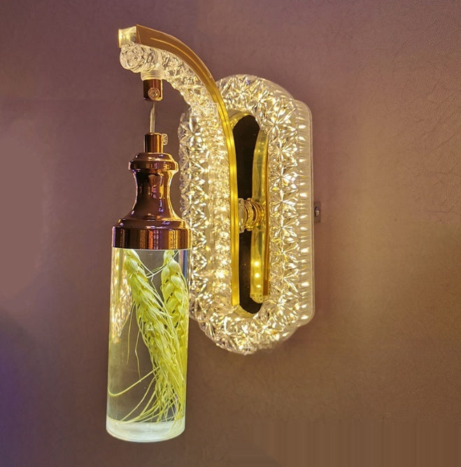 Oval Acrylic Crystal Wall Light / 20w / LC030090