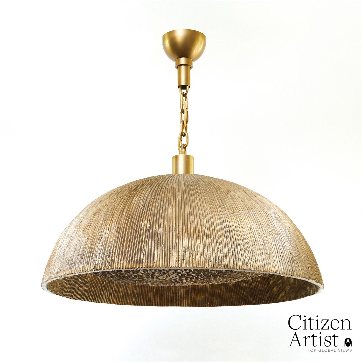 Six-Light Pierced Bronze Chandelier / Default Title