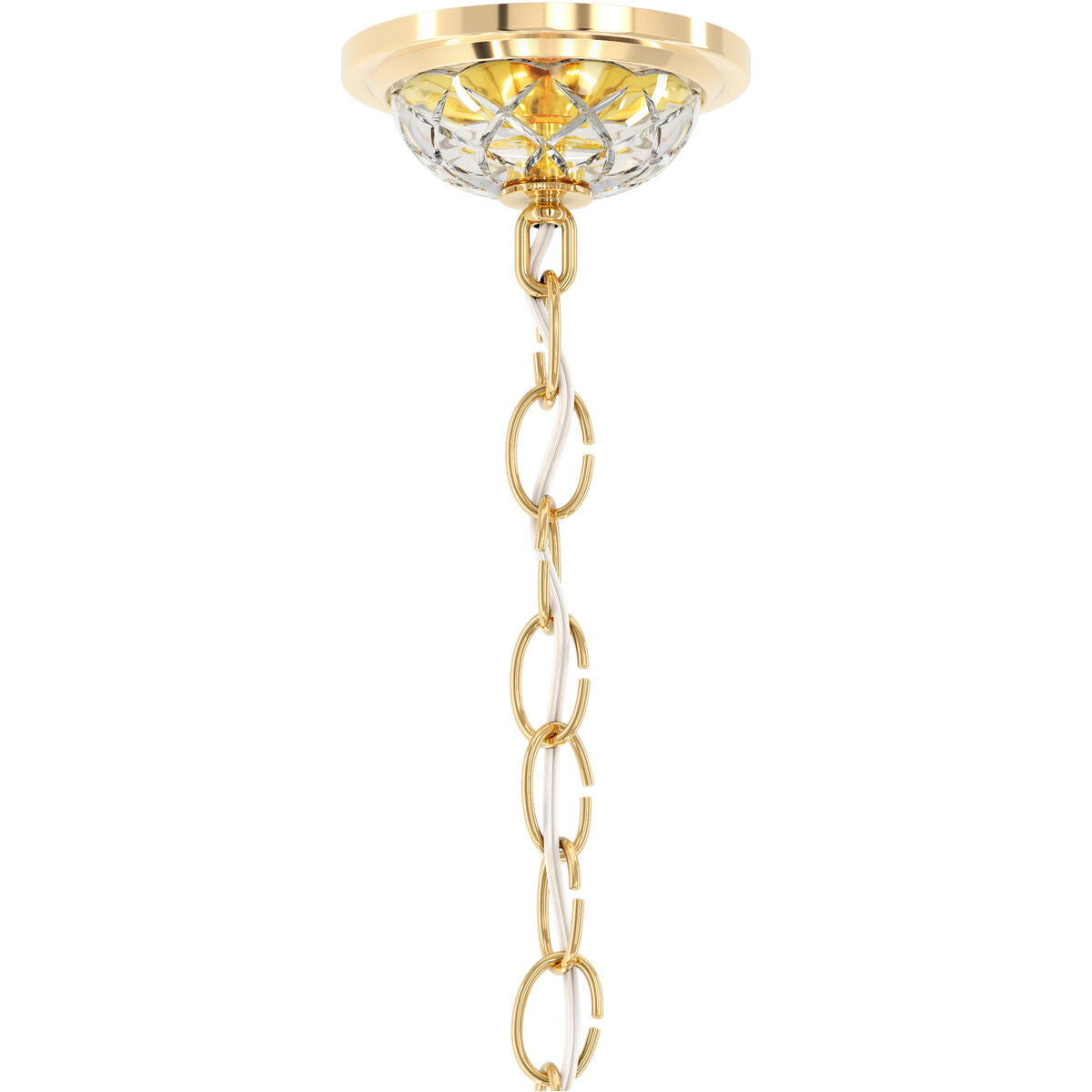 Traditional All-Crystal Chandelier / Silver / Clear Crystals From Swarovski