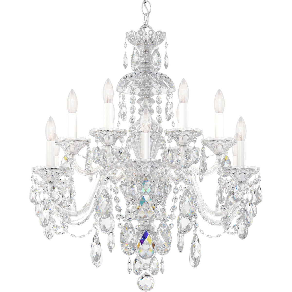 Traditional All-Crystal Chandelier